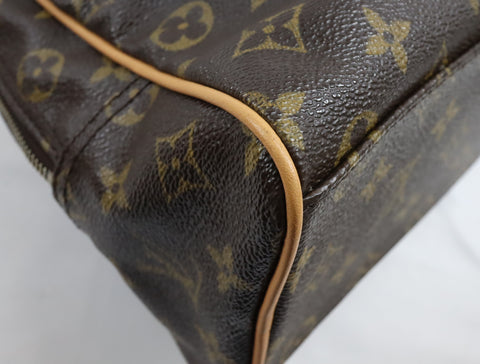 Pre-Owned #BP2540 Louis Vuitton Monogram Manhattan PM Hand Bag Brown M40026