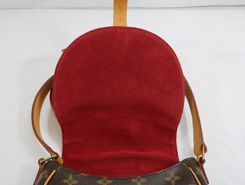 Pre-Owned #BP53994 Louis Vuitton Monogram Tambourine Crossbody Bag M51179
