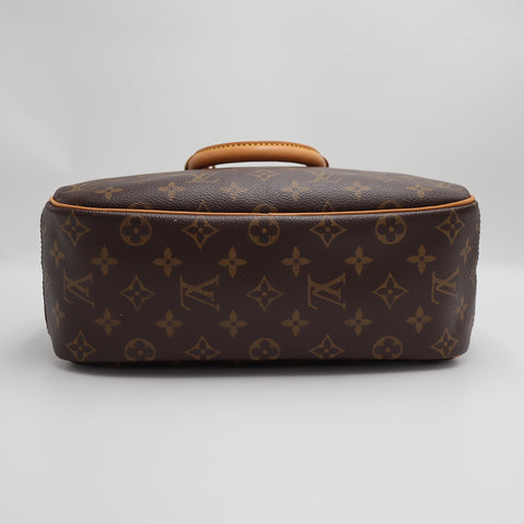 Pre-Owned #2224 Louis Vuitton Monogram Trouville Handbag Brown M42228 