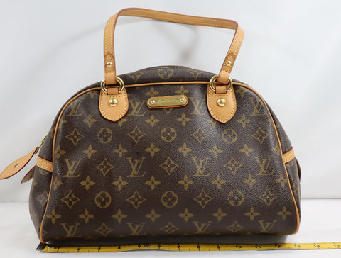 Pre-Owned #BP58-9 Louis Vuitton Monogram Montorgueil PM Shoulder Bag Brown M95565
