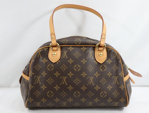 Pre-Owned #BP58-9 Louis Vuitton Monogram Montorgueil PM Shoulder Bag Brown M95565