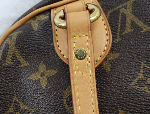 Pre-Owned #BP58-9 Louis Vuitton Monogram Montorgueil PM Shoulder Bag Brown M95565