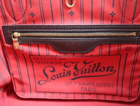 Pre-Owned #BP746-8 Louis Vuitton Damier Neverfull PM Tote Bag N51109