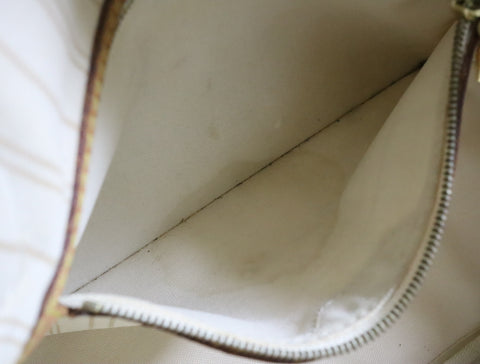 Pre-Owned #BP011316 Louis Vuitton Damier Azur Neverfull PM Tote Bag N51110 with pouch