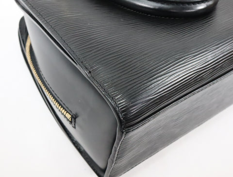 Pre-Owned #R12166 Louis Vuitton Epi Leather Pont Neuf Handbag Black M52052
