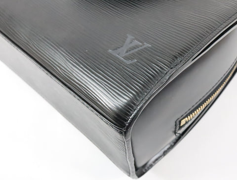 Pre-Owned #R12166 Louis Vuitton Epi Leather Pont Neuf Handbag Black M52052