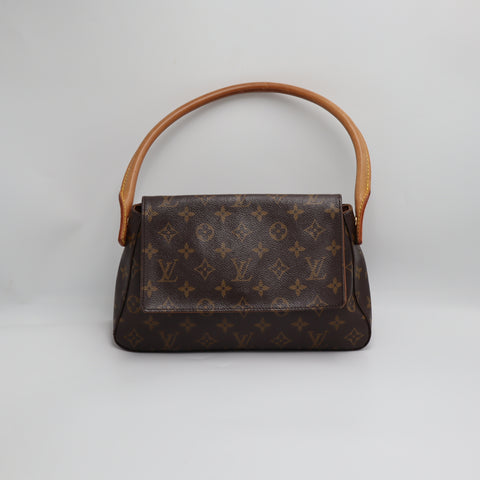 Pre-Owned #2236 Louis Vuitton Monogram Mini Looping Shoulder Bag Hand Bag M51147