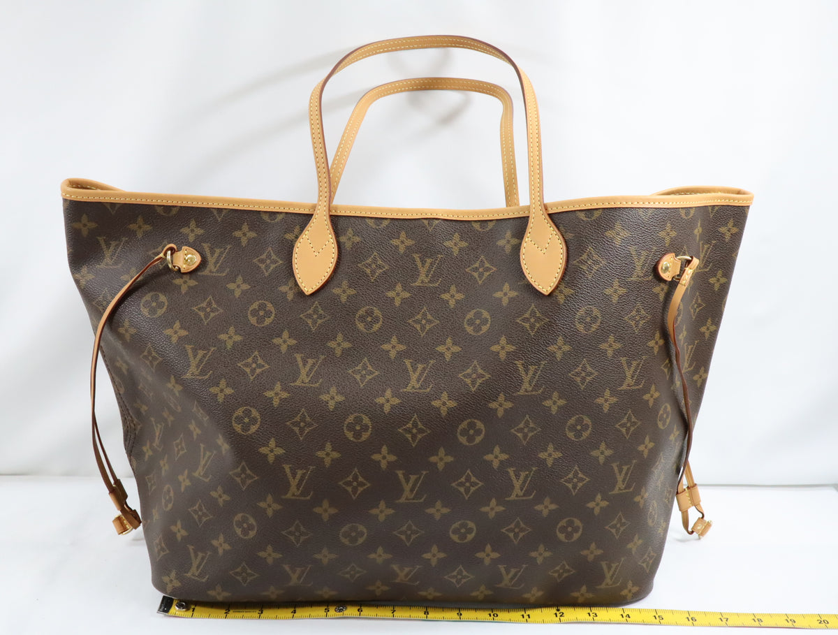 Pre-Owned #BP ALAN05236 Louis Vuitton Monogram Neverfull GM Tote Bag M40157