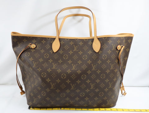 Pre-Owned #BP ALAN05236 Louis Vuitton Monogram Neverfull GM Tote Bag M40157