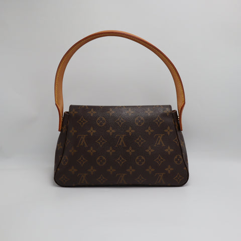 Pre-Owned #2236 Louis Vuitton Monogram Mini Looping Shoulder Bag Hand Bag M51147