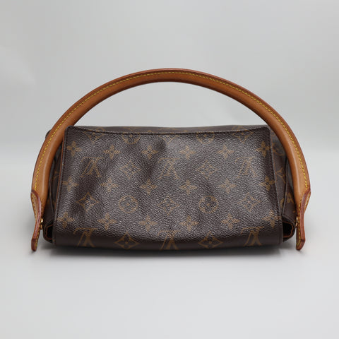 Pre-Owned #2236 Louis Vuitton Monogram Mini Looping Shoulder Bag Hand Bag M51147