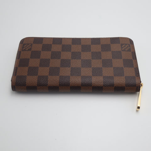 Pre-Owned #71531 Louis Vuitton Damier Ebene Zippy Wallet Long Wallet N41661