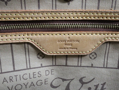 Pre-Owned #BP ALAN05236 Louis Vuitton Monogram Neverfull GM Tote Bag M40157