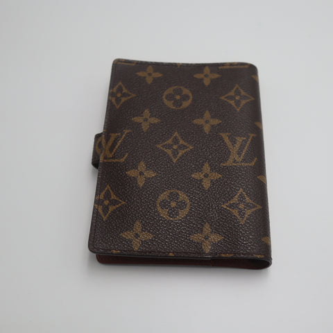 Pre-Owned #71530 Louis Vuitton Monogram Agenda PM Planner Cover Note Book Brown R20005