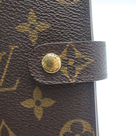 Pre-Owned #71530 Louis Vuitton Monogram Agenda PM Planner Cover Note Book Brown R20005