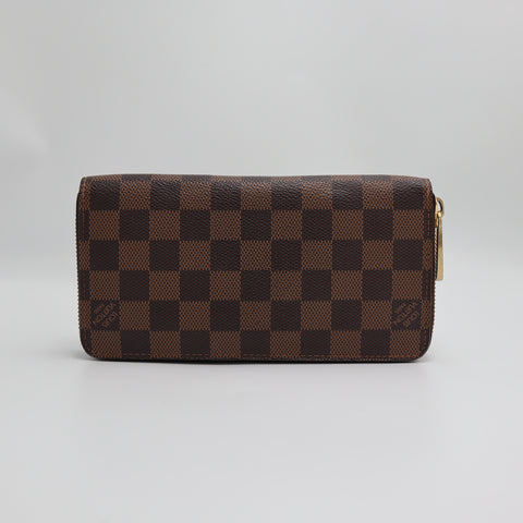 Pre-Owned #2250 Louis Vuitton Damier Zippy Organizer Long Wallet N60003