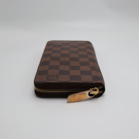 Pre-Owned #2250 Louis Vuitton Damier Zippy Organizer Long Wallet N60003