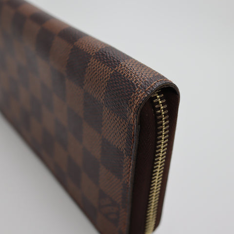 Pre-Owned #2250 Louis Vuitton Damier Zippy Organizer Long Wallet N60003