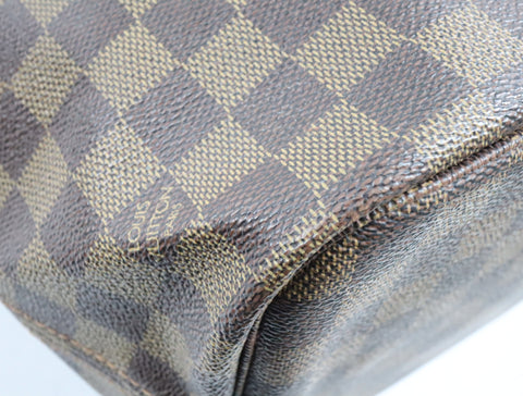 Pre-Owned #BP509-4 Louis Vuitton Damier Ebene Neverfull MM Tote Bag N51105