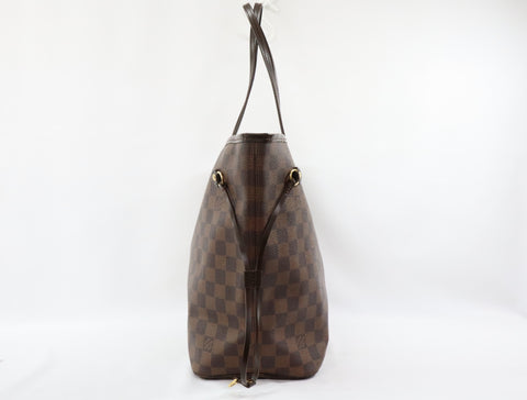 Pre-Owned #BP R112681 Louis Vuitton Damier Ebene Neverfull MM Tote Bag N51105