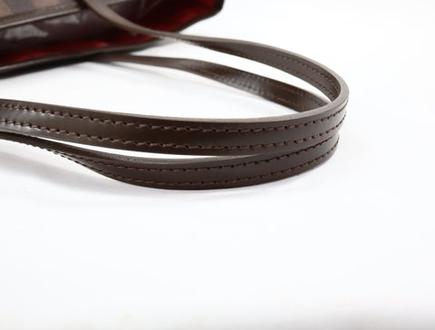 Pre-Owned #BP R112681 Louis Vuitton Damier Ebene Neverfull MM Tote Bag N51105