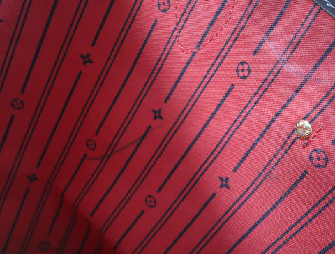 Pre-Owned #BP509-4 Louis Vuitton Damier Ebene Neverfull MM Tote Bag N51105