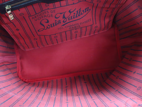 Pre-Owned #BP R112681 Louis Vuitton Damier Ebene Neverfull MM Tote Bag N51105