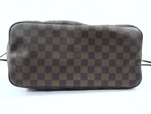 Pre-Owned #BP R112681 Louis Vuitton Damier Ebene Neverfull MM Tote Bag N51105