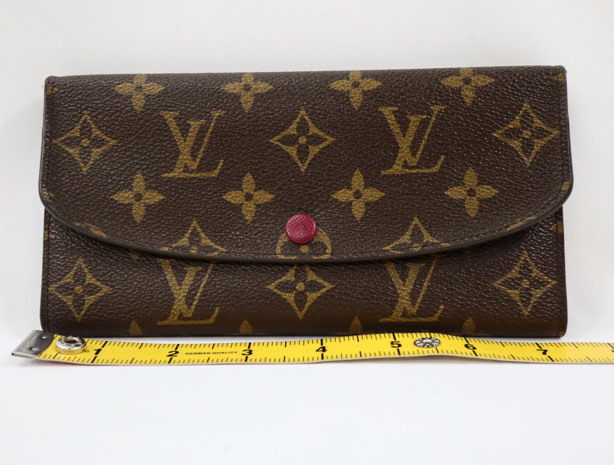 Pre-Owned #R1218 Louis Vuitton Monogram Portefeuille Emily Long Wallet M60697