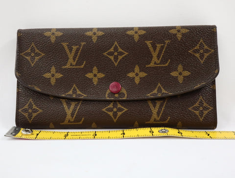 Pre-Owned #R1218 Louis Vuitton Monogram Portefeuille Emily Long Wallet M60697