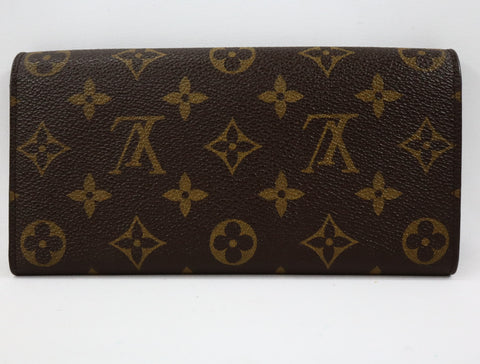 Pre-Owned #R1218 Louis Vuitton Monogram Portefeuille Emily Long Wallet M60697