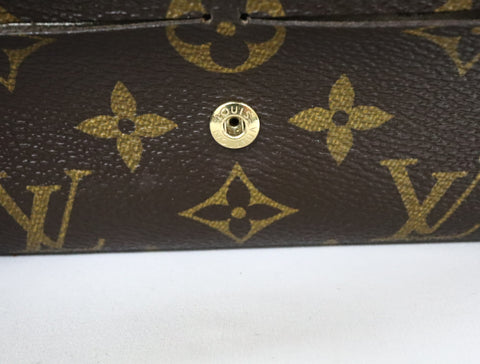 Pre-Owned #R1218 Louis Vuitton Monogram Portefeuille Emily Long Wallet M60697