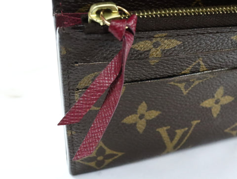 Pre-Owned #R1218 Louis Vuitton Monogram Portefeuille Emily Long Wallet M60697