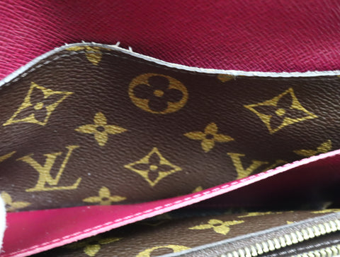 Pre-Owned #R1218 Louis Vuitton Monogram Portefeuille Emily Long Wallet M60697