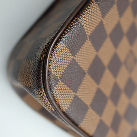 Pre-Owned #72537 Louis Vuitton Damier Aubagne Shoulder Bag Brown N51129