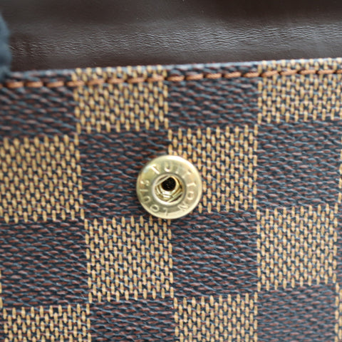 Pre-Owned #72537 Louis Vuitton Damier Aubagne Shoulder Bag Brown N51129