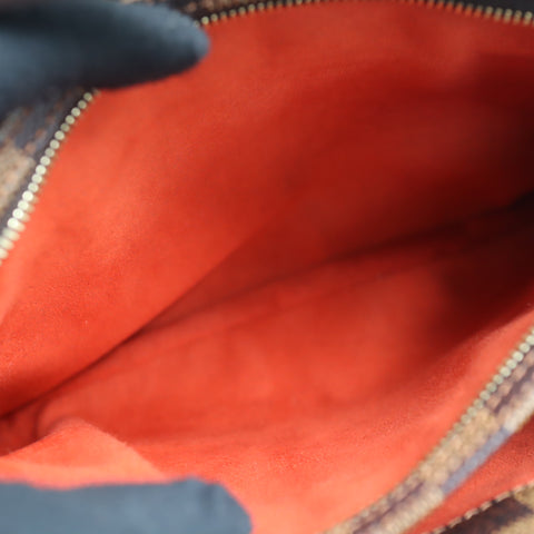 Pre-Owned #72537 Louis Vuitton Damier Aubagne Shoulder Bag Brown N51129