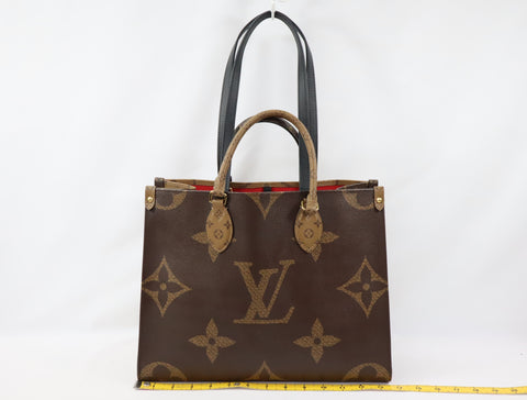 Pre-Owned #R0105 Louis Vuitton Monogram Giant Onthego MM 2way Tote Shoulder Bag M45321