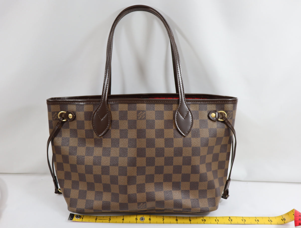 Pre-Owned #BP79983 Louis Vuitton Damier Neverfull PM Tote Bag N51109