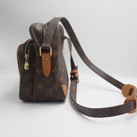 Pre-Owned #71595 Louis Vuitton Monogram Nile Crossbody Bag Brown M45244