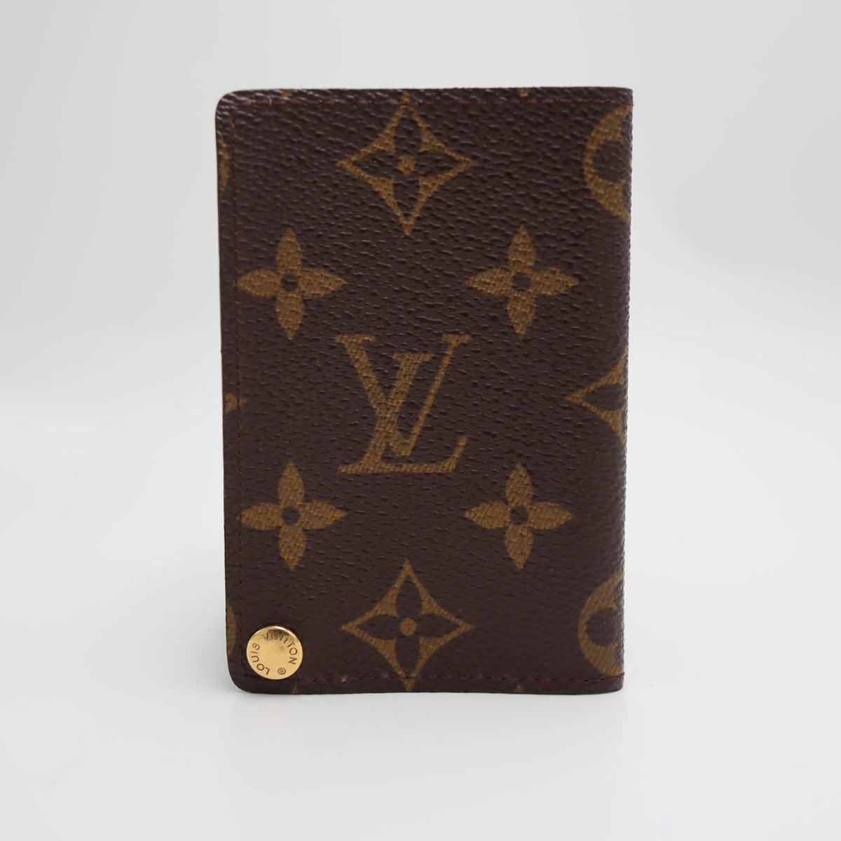 Pre-Owned #2275 Louis Vuitton Monogram Porte Cartes Credit Pression Card Case M60937