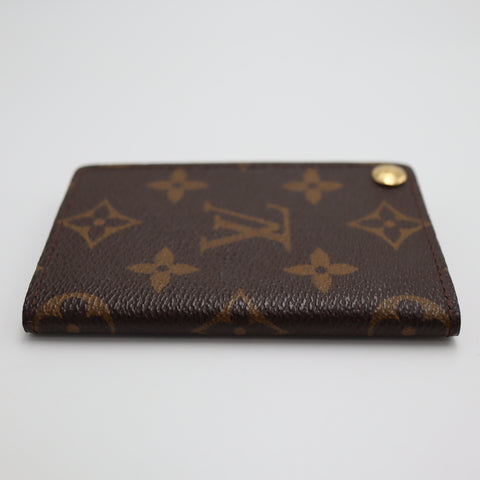 Pre-Owned #2275 Louis Vuitton Monogram Porte Cartes Credit Pression Card Case M60937