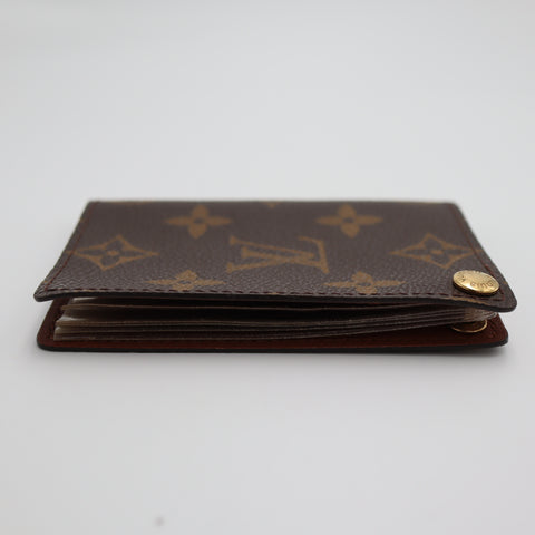 Pre-Owned #2275 Louis Vuitton Monogram Porte Cartes Credit Pression Card Case M60937