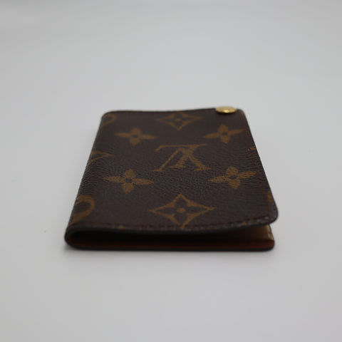 Pre-Owned #2275 Louis Vuitton Monogram Porte Cartes Credit Pression Card Case M60937