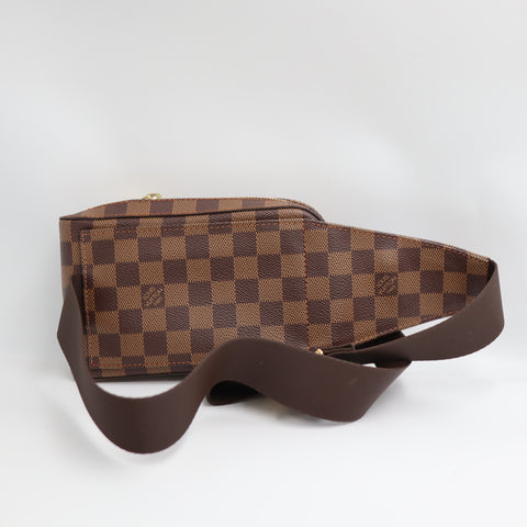Pre-owned Louis Vuitton Damier #72370 Ebene Geronimos Crossbody Bag N51994