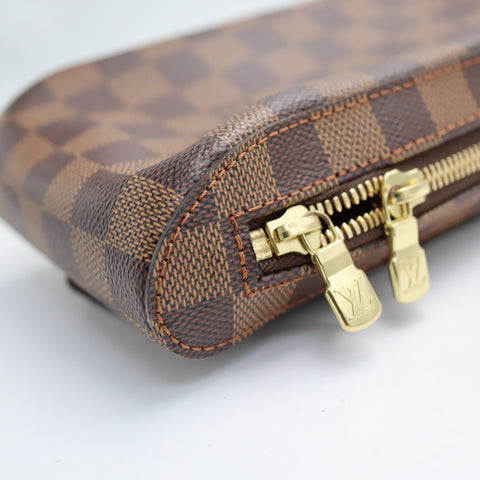 Pre-owned Louis Vuitton Damier #72370 Ebene Geronimos Crossbody Bag N51994