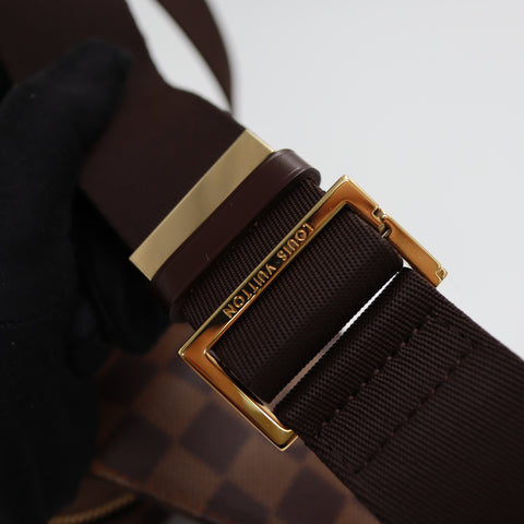 Pre-owned Louis Vuitton Damier #72370 Ebene Geronimos Crossbody Bag N51994