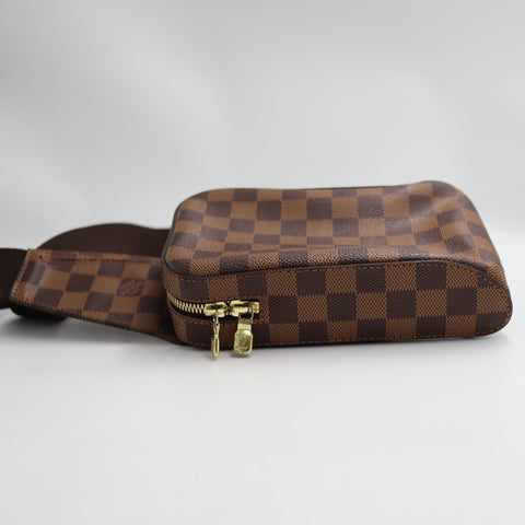 Pre-Owned #72360 Louis Vuitton Damier Ebene Geronimos Crossbody Bag N51994