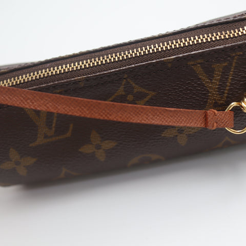 Pre-Owned #71347 Louis Vuitton Monogram Papillon Baby Pouch Handbag Brown