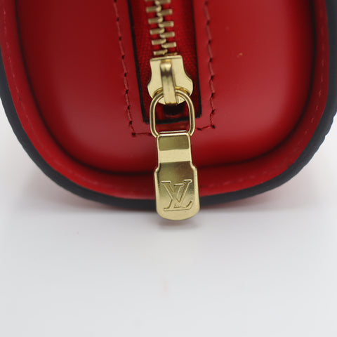 Pre-Owned #71616 Louis Vuitton Epi Dauphine PM Pouch Castilian Red M48447